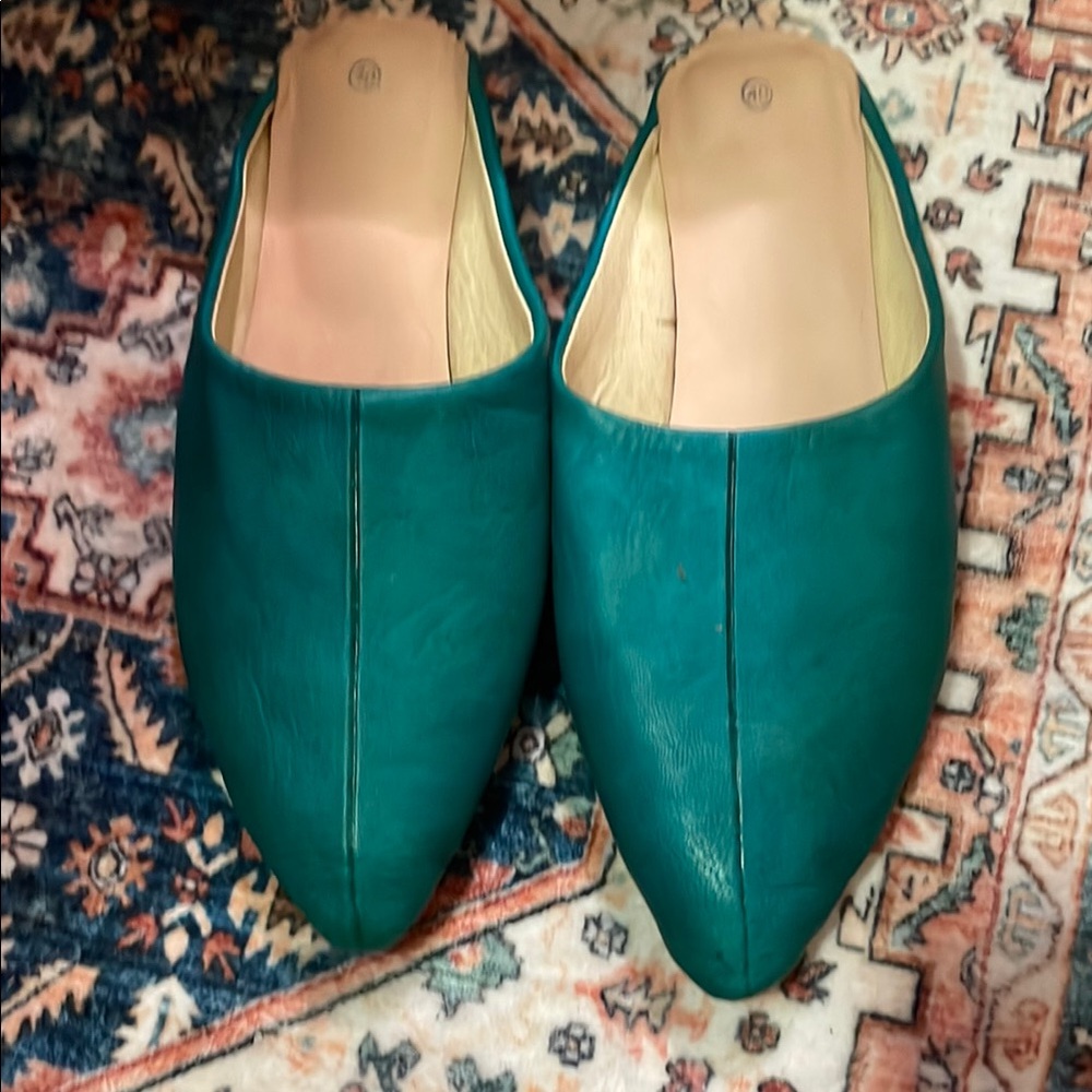 Moroccan handmade leather flats